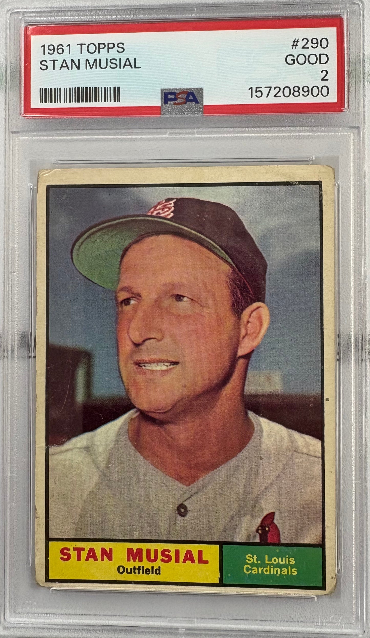 1961 Topps Stan Musial PSA 2