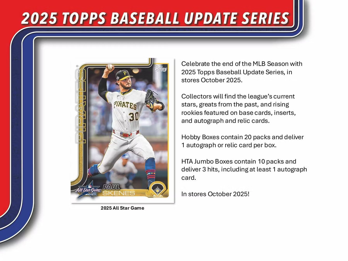 2025 Topps Baseball Update Series Jumbo Box