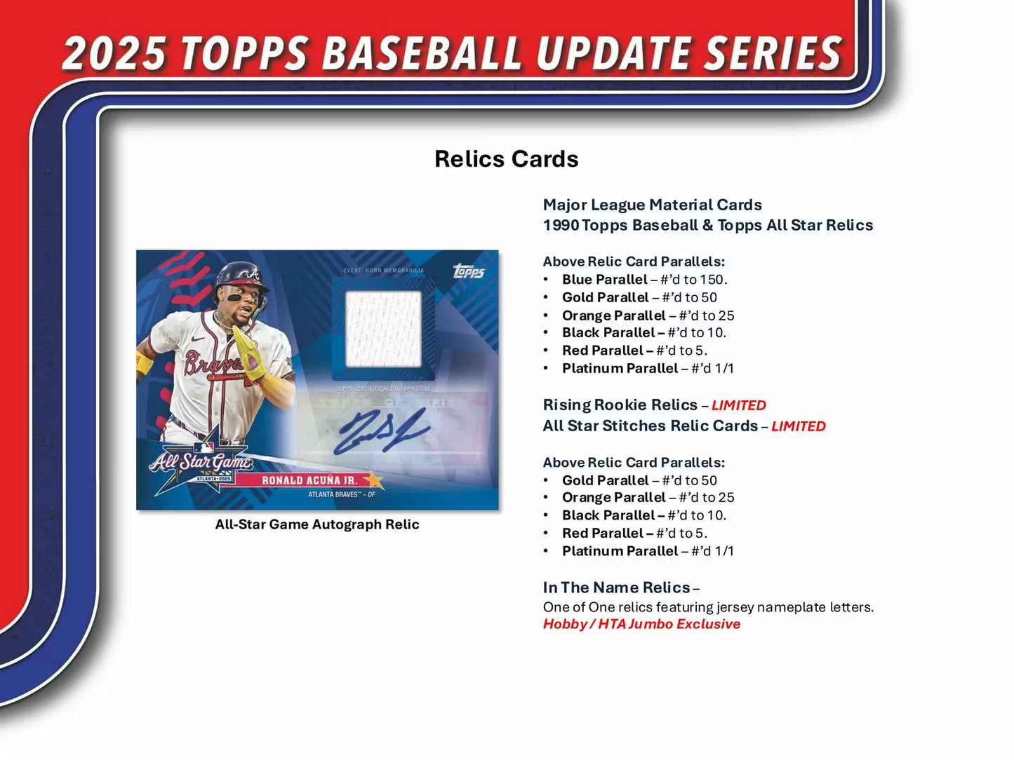 2025 Topps Baseball Update Series Jumbo Box
