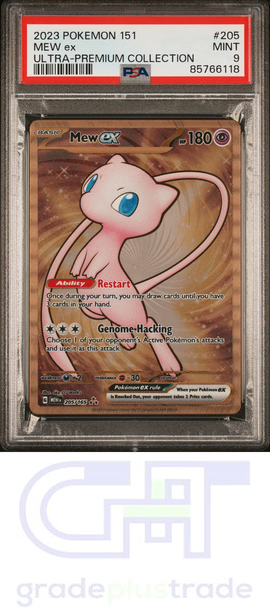 2023 Pokemon 151 Ultra-Premium Collection #205 Mew Ex PSA 9