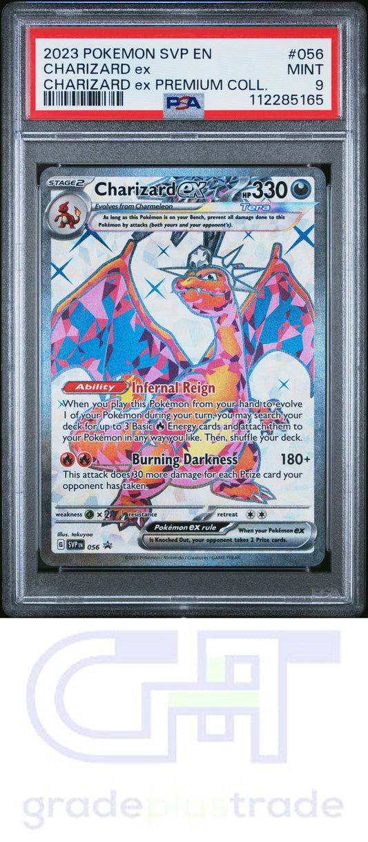 2023 Pokemon Svp En-Sv Black Star Promo #056 Charizard Ex PSA 9