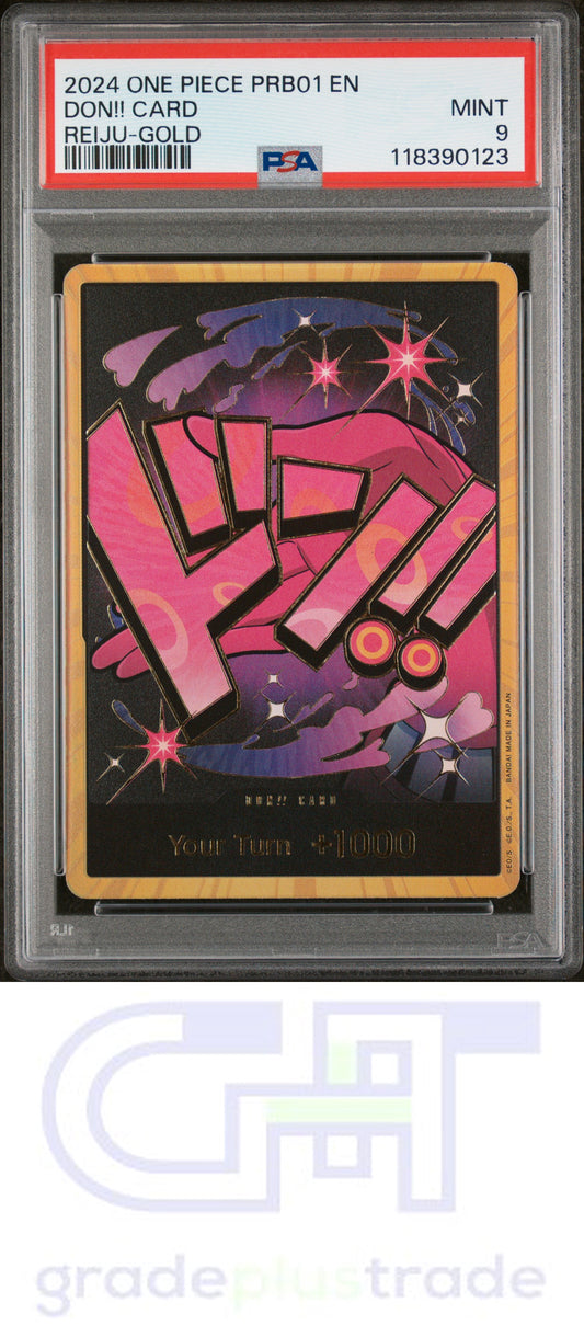2024 One Piece Prb01 One Piece Card The Best- # Reiju-Gold Don!! Card PSA 9