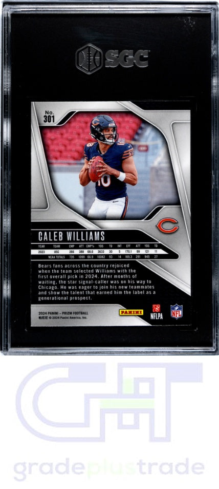 2024 Panini Prizm #301 Caleb Williams SGC 9