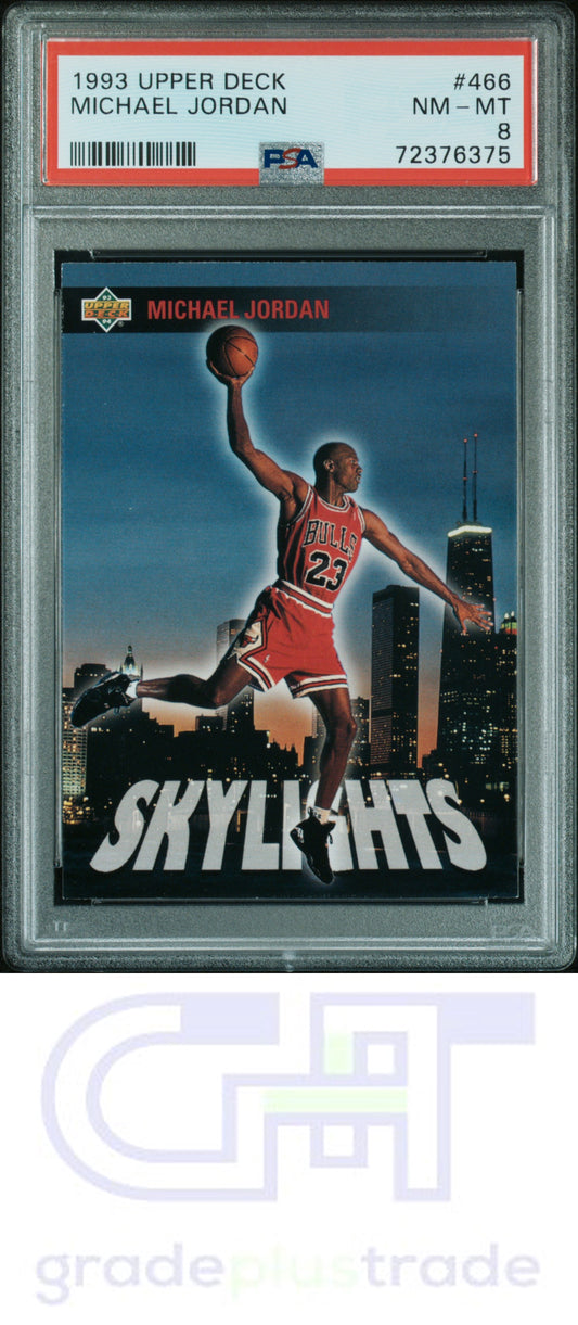 1993 Upper Deck #466 Michael Jordan PSA 8