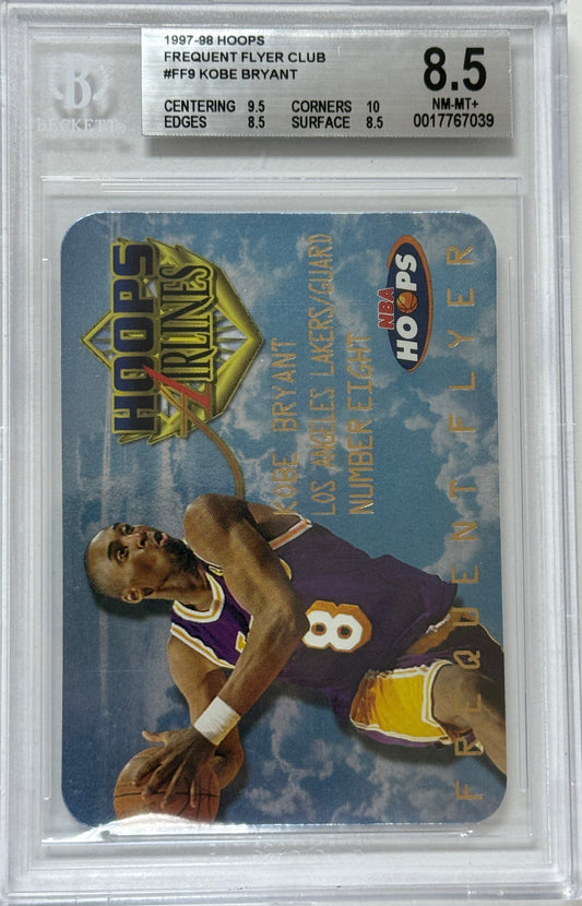 1997-98 Hoops Frequent Flyer Club #FF9 Kobe Bryant BGS 8.5