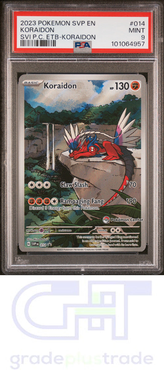 2023 Pokemon Svp En-Sv Black Star Promo #014 Svi P.C. Koraidon Koraidon PSA 9