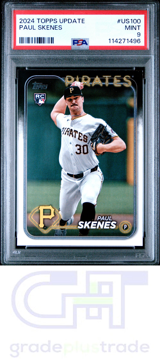 2024 Topps Update #US100 Paul Skenes PSA 9