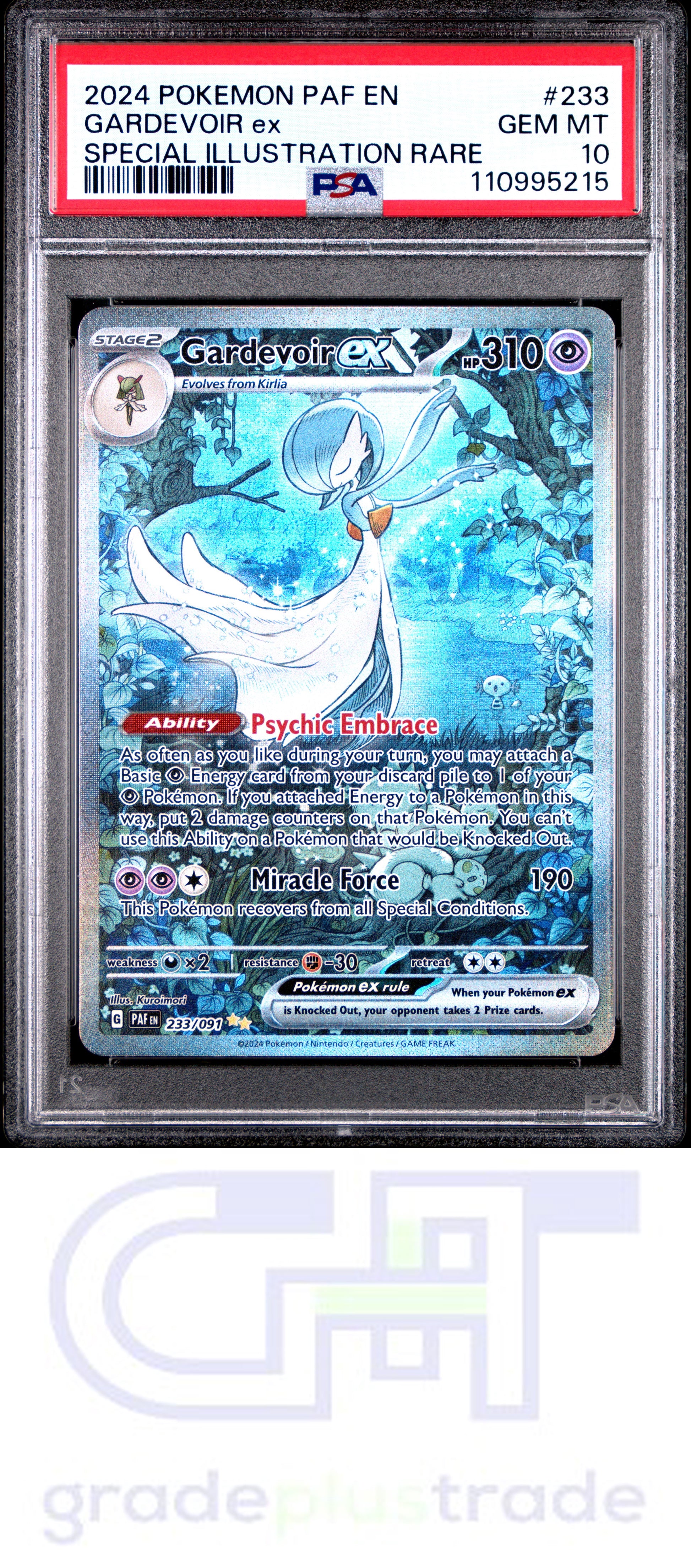 2024 Pokemon Paf En-Paldean Fates #233 Special Illustration Rare Gardevoir Ex PSA 10
