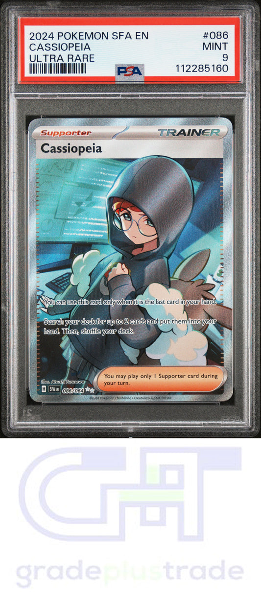 2024 Pokemon Sfa En-Shrouded Fable #086 Ultra Rare Cassiopeia PSA 9