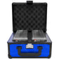 Zion Cases 2 Row Case - Blue Carbon Fiber