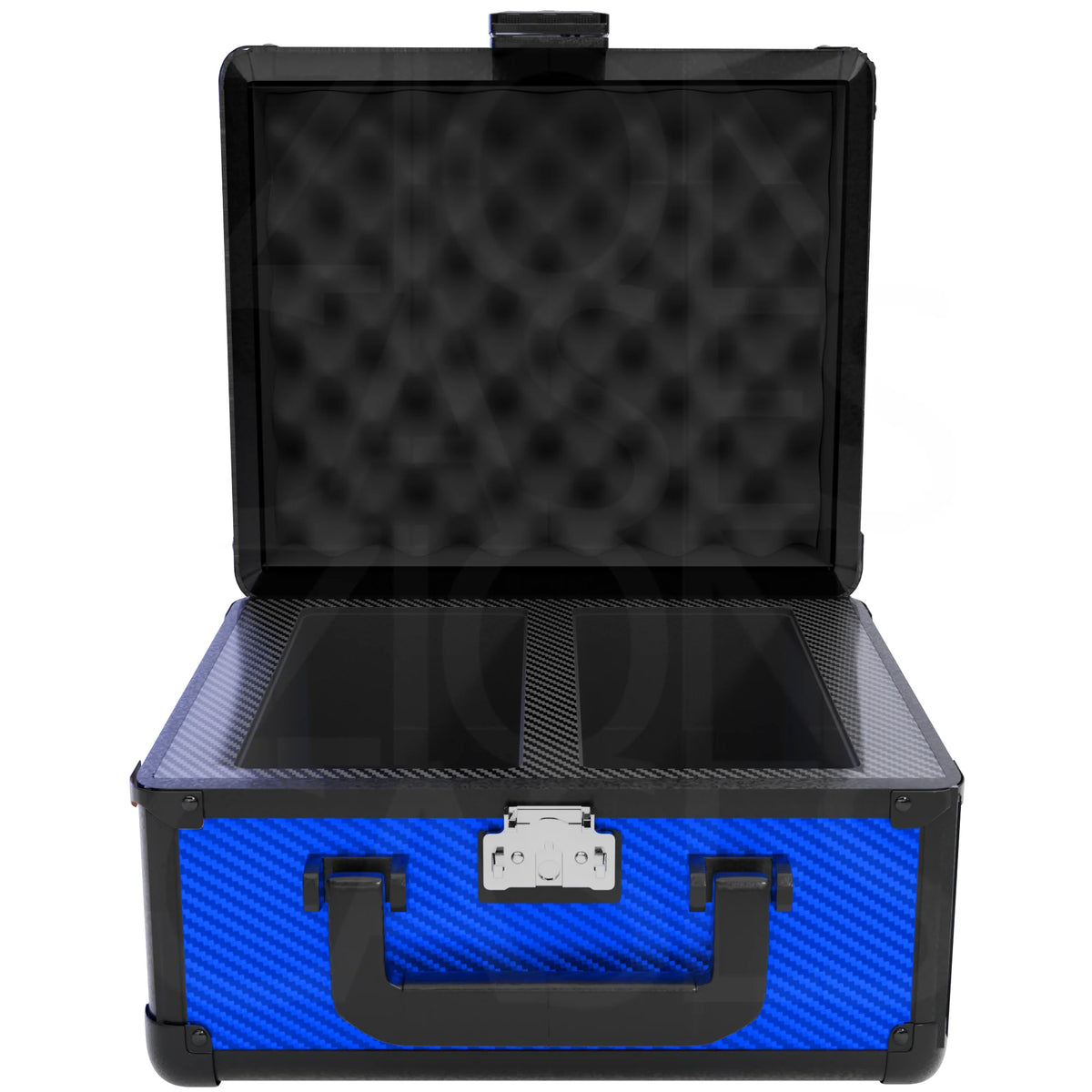Zion Cases 2 Row Case - Blue Carbon Fiber