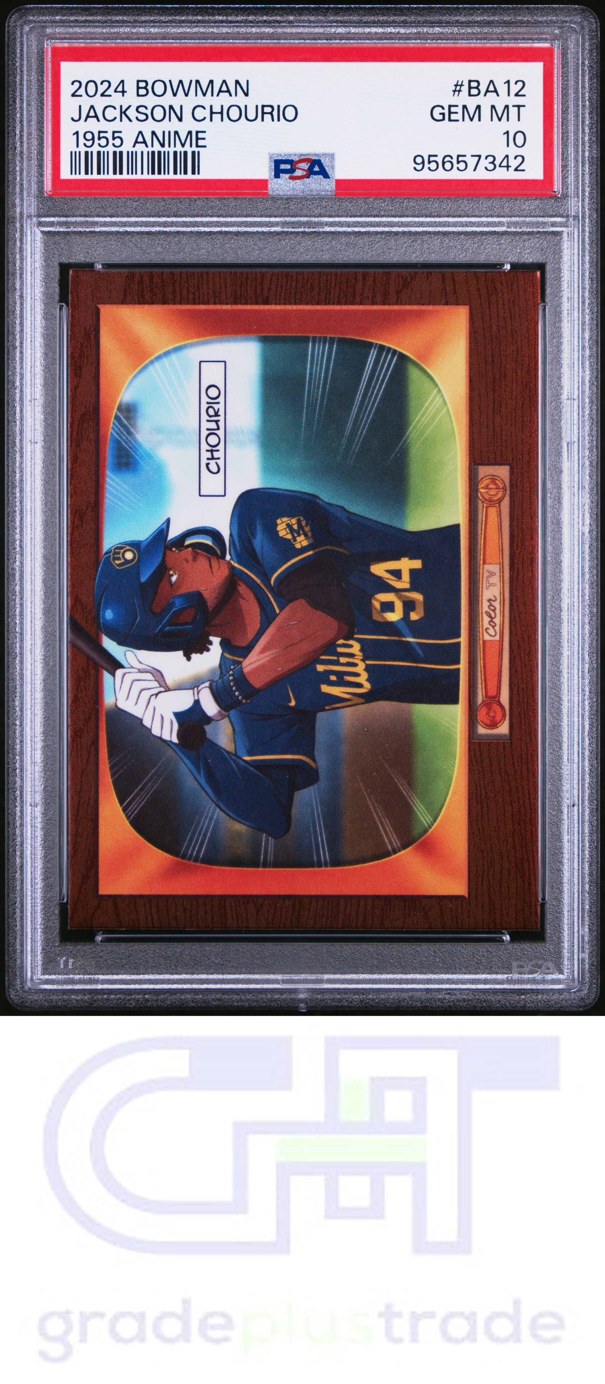 2024 Bowman 1955 Bowman Anime #BA12 Jackson Chourio PSA 10