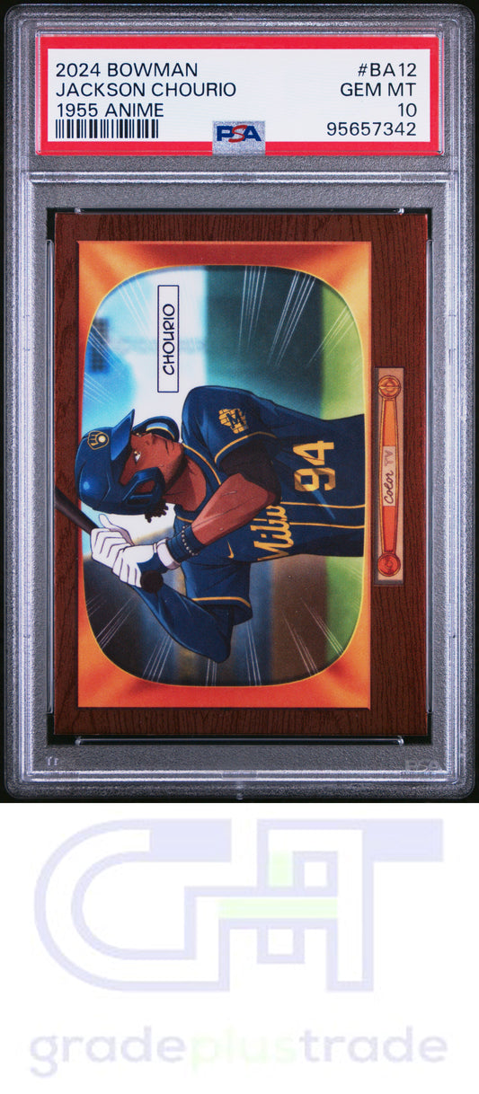 2024 Bowman 1955 Bowman Anime #BA12 Jackson Chourio PSA 10
