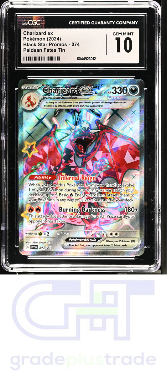2024 Pokemon Black Star Promos #074 Charizard ex CGC 10