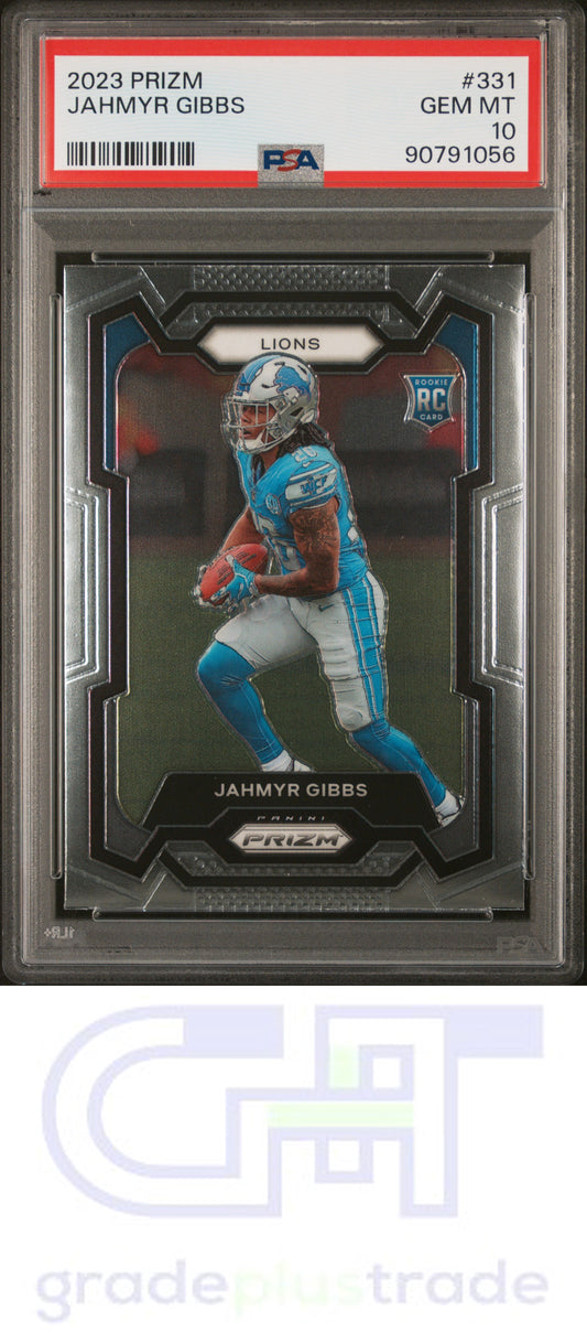 2023 Panini Prizm #331 Jahmyr Gibbs PSA 10