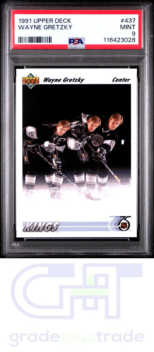 1991 Upper Deck #437 Wayne Gretzky PSA 9