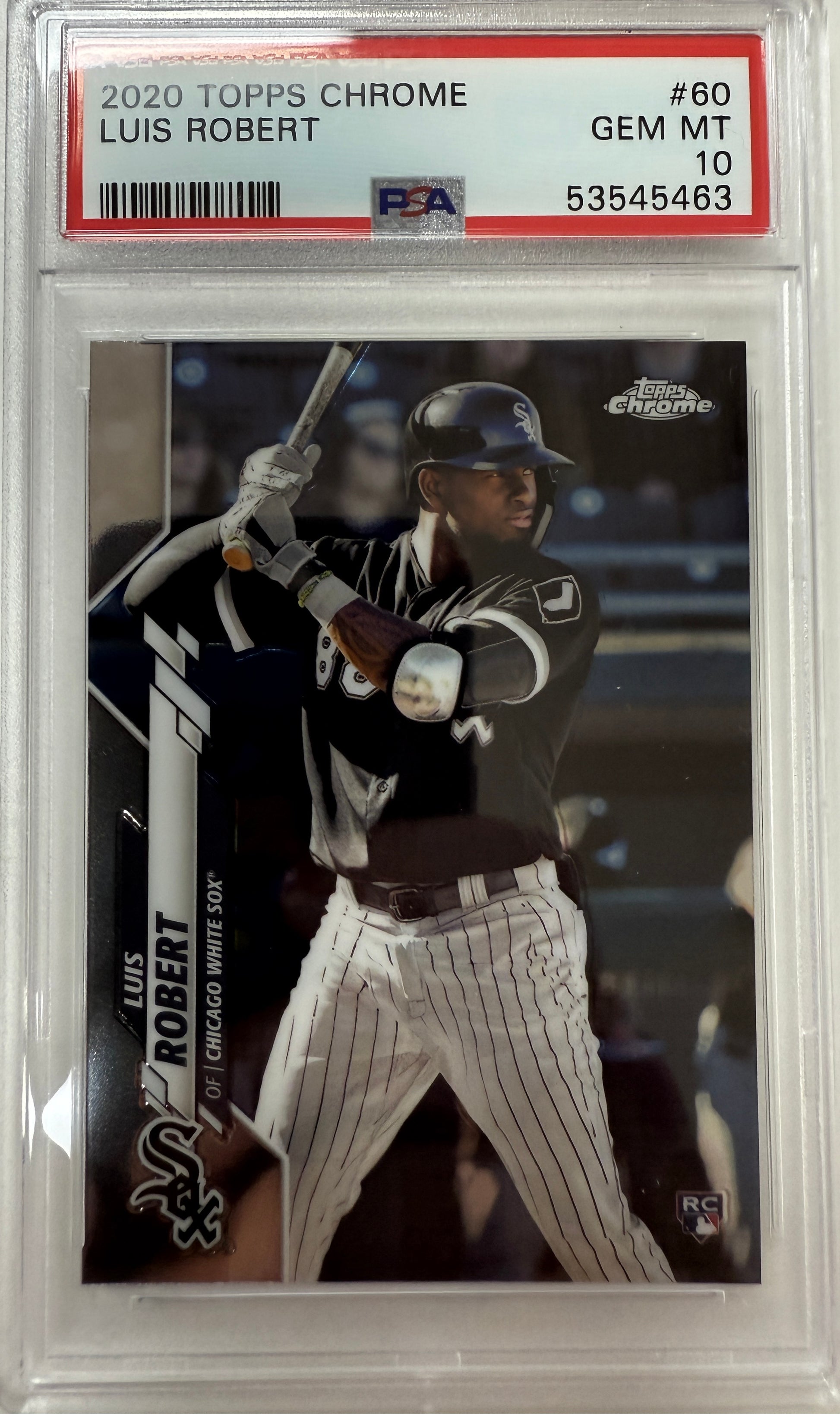 2020 Topps Chrome #60 Luis Robert PSA 10