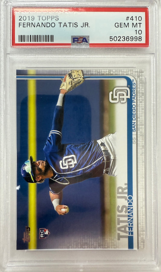 2019 Topps #410 Fernando Tatis Jr. PSA 10