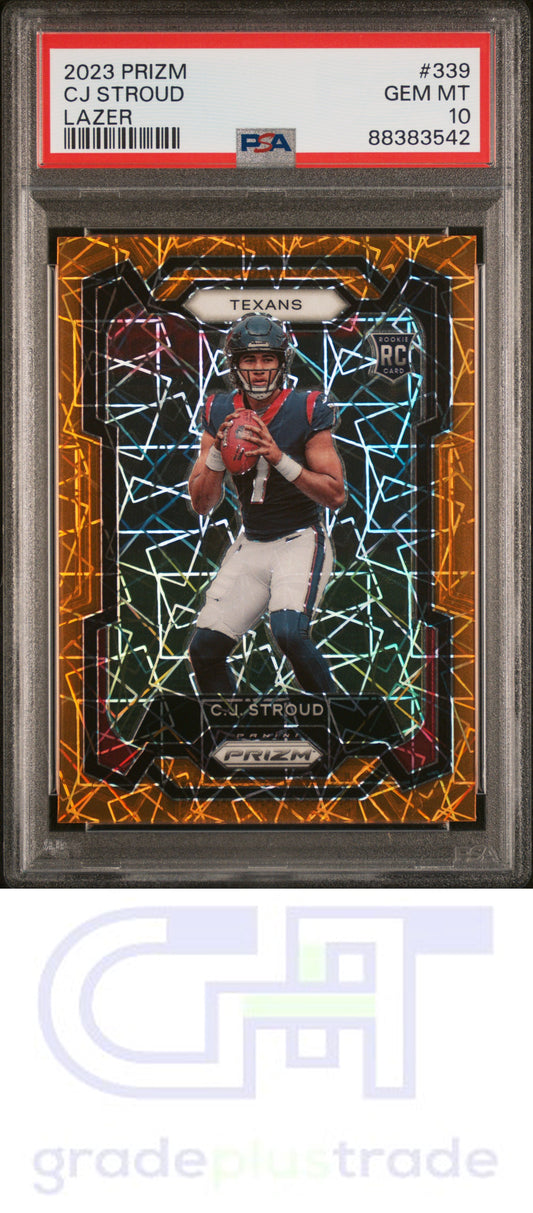 2023 Panini Prizm #339 Lazer Prizm Cj Stroud PSA 10