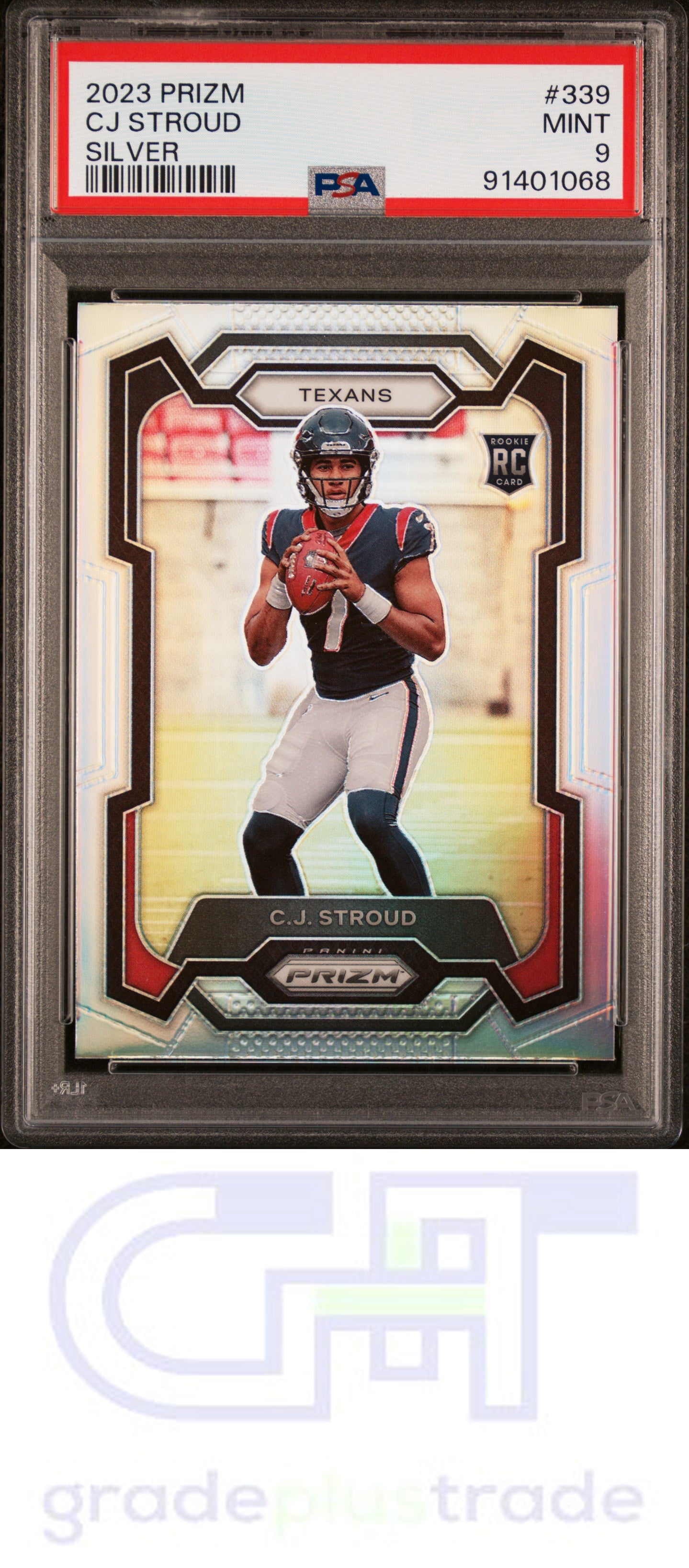 2023 Panini Prizm #339 Silver Prizm Cj Stroud PSA 9