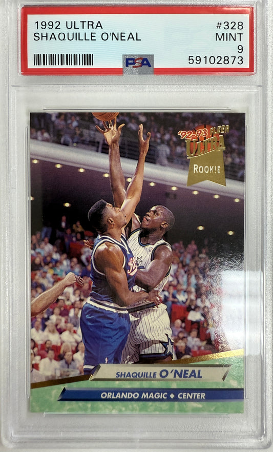 1992 Ultra #328 Shaquille O'Neal PSA 9