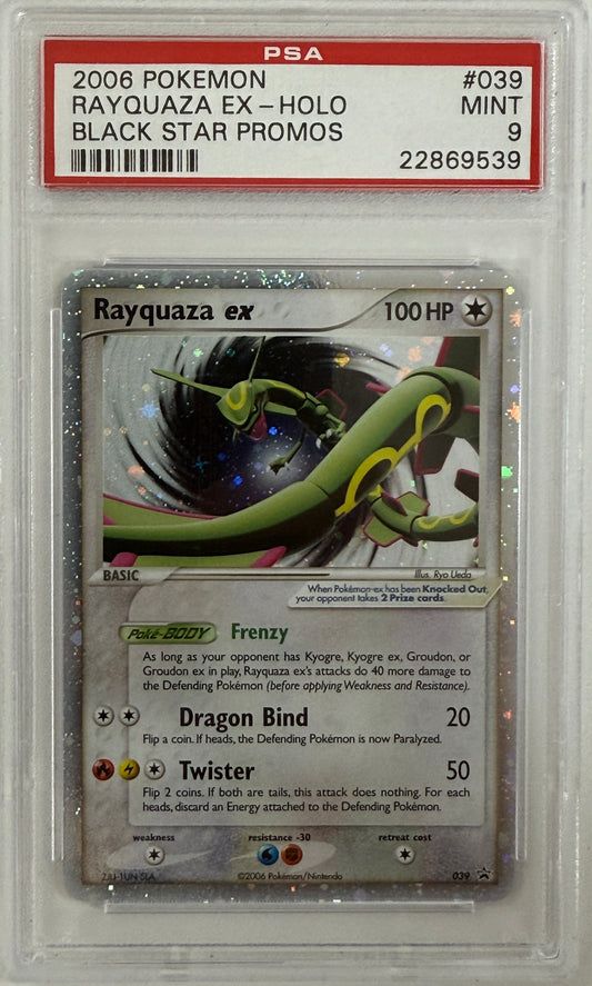 2006 Pokemon Black Star Promos #039 Rayquaza Ex-Holo PSA 9