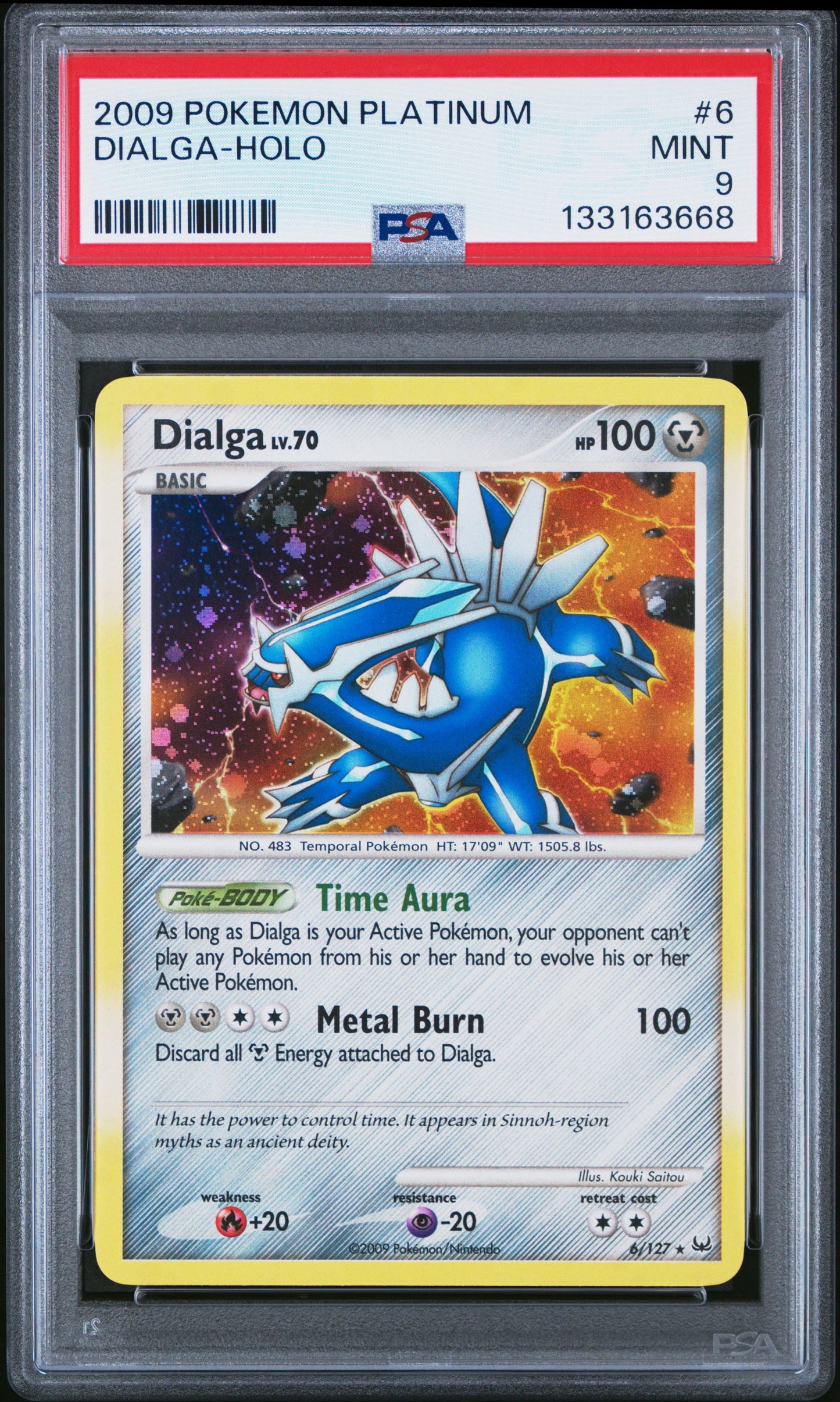 2009 Pokemon Platinum #6 Dialga Holo PSA 9