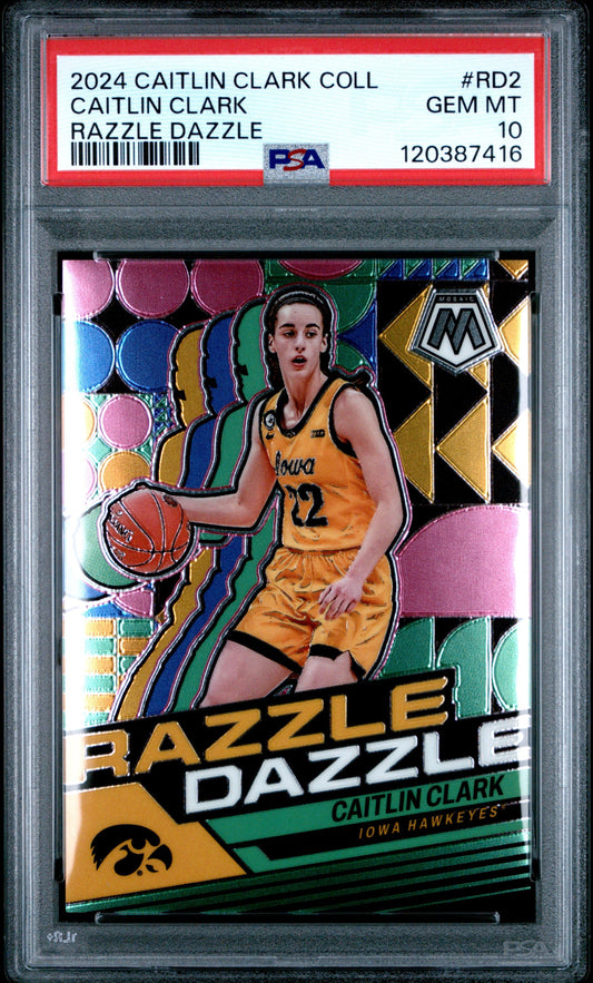 2024 Panini Caitlin Clark Collection Razzle Dazzle #RD2 Caitlin Clark PSA 10