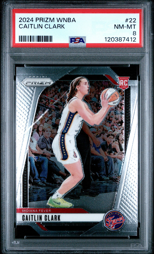 2024 Panini Prizm Wnba #22 Caitlin Clark PSA 8
