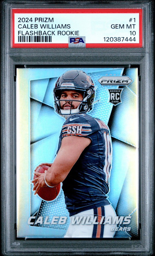 2024 Panini Prizm Prizm Flashback Rookie #1 Caleb Williams PSA 10
