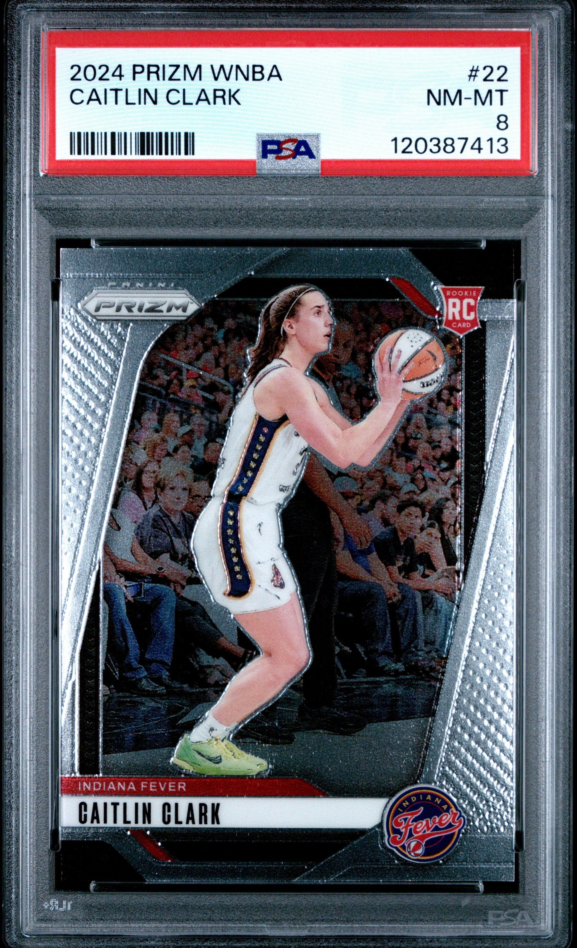 2024 Panini Prizm Wnba #22 Caitlin Clark RC PSA 8 (7413)