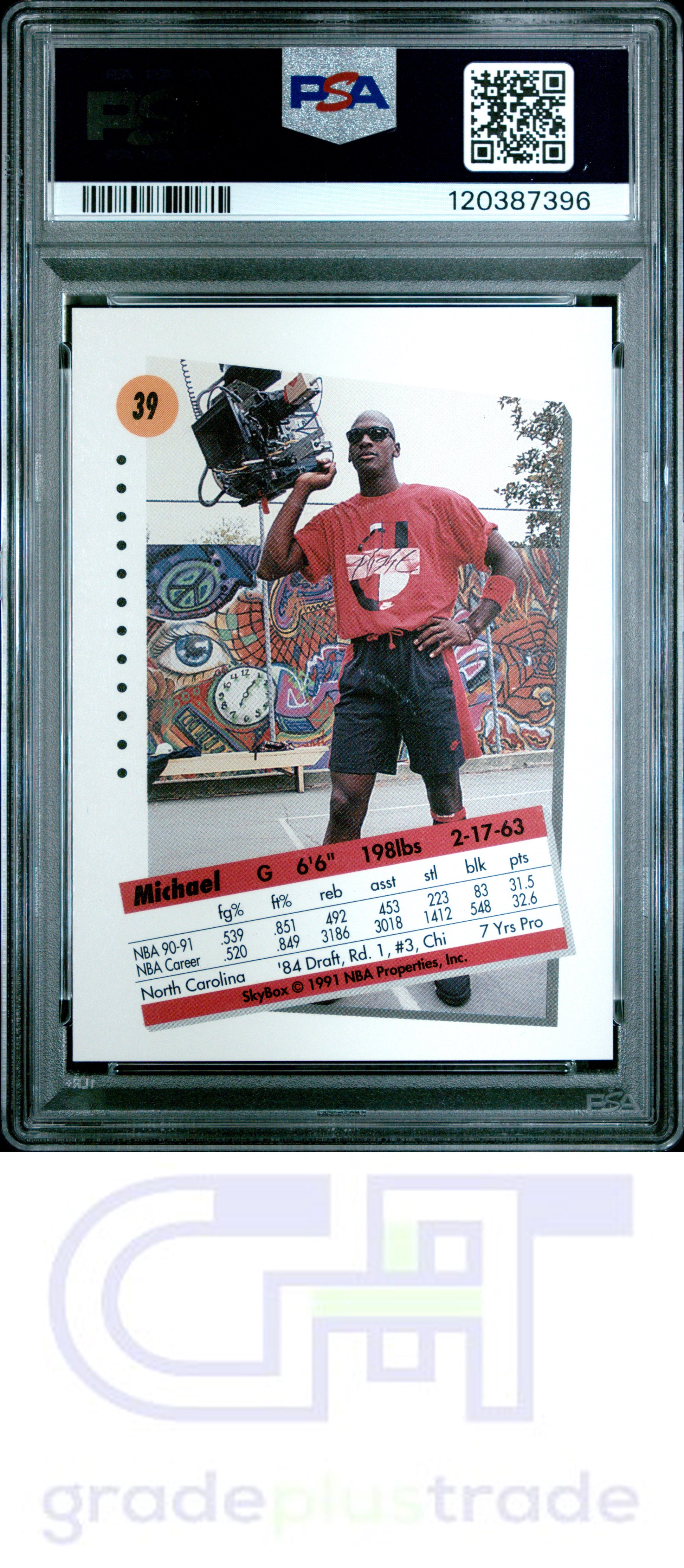 1991 Skybox #39 Michael Jordan PSA 9