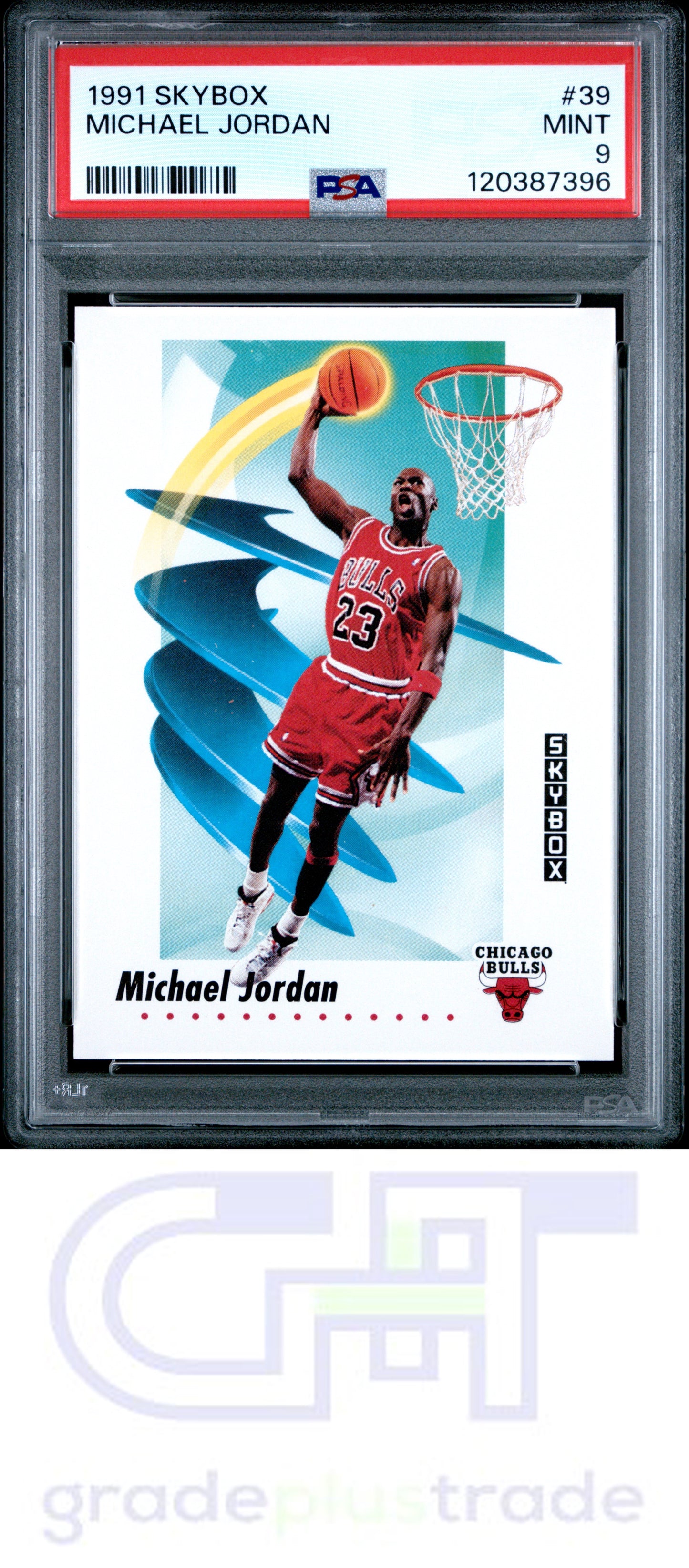 1991 Skybox #39 Michael Jordan PSA 9