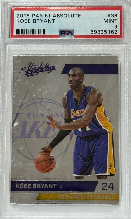 2015 Panini Absolute #36 Kobe Bryant PSA 9