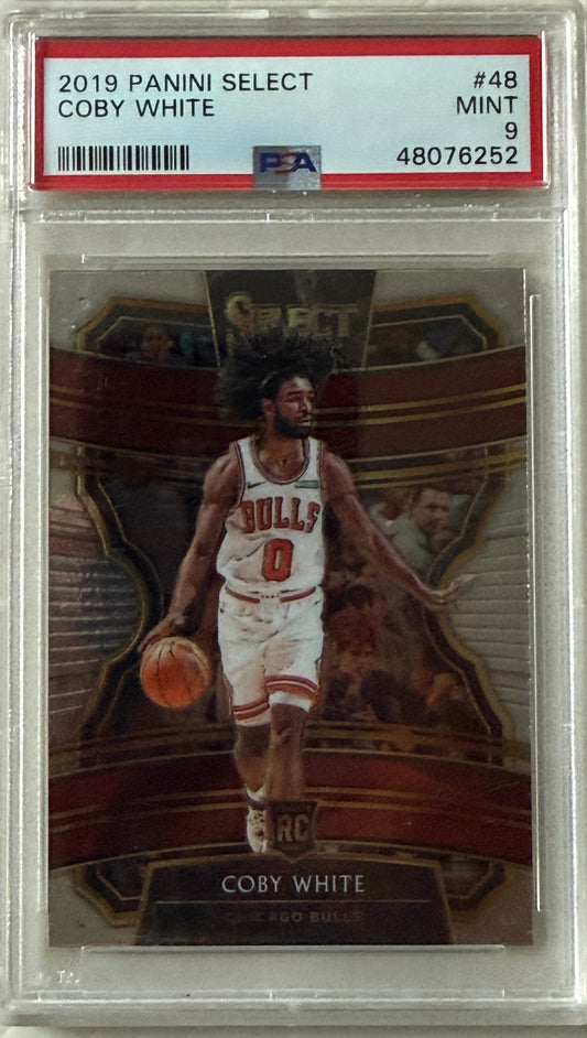 2019 Panini Select #48 Coby White RC PSA 9