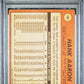 1969 Topps #100 Hank Aaron PSA 1