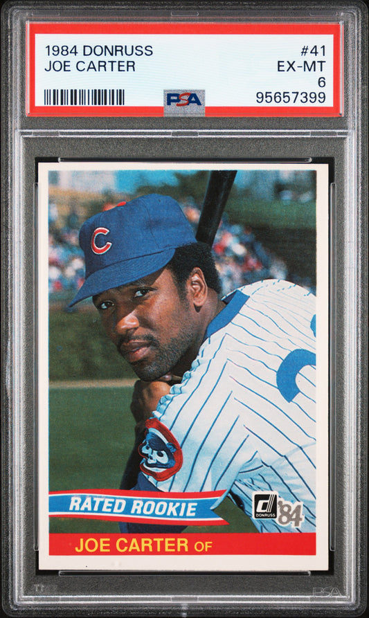 1984 Donruss #41 Joe Carter PSA 6