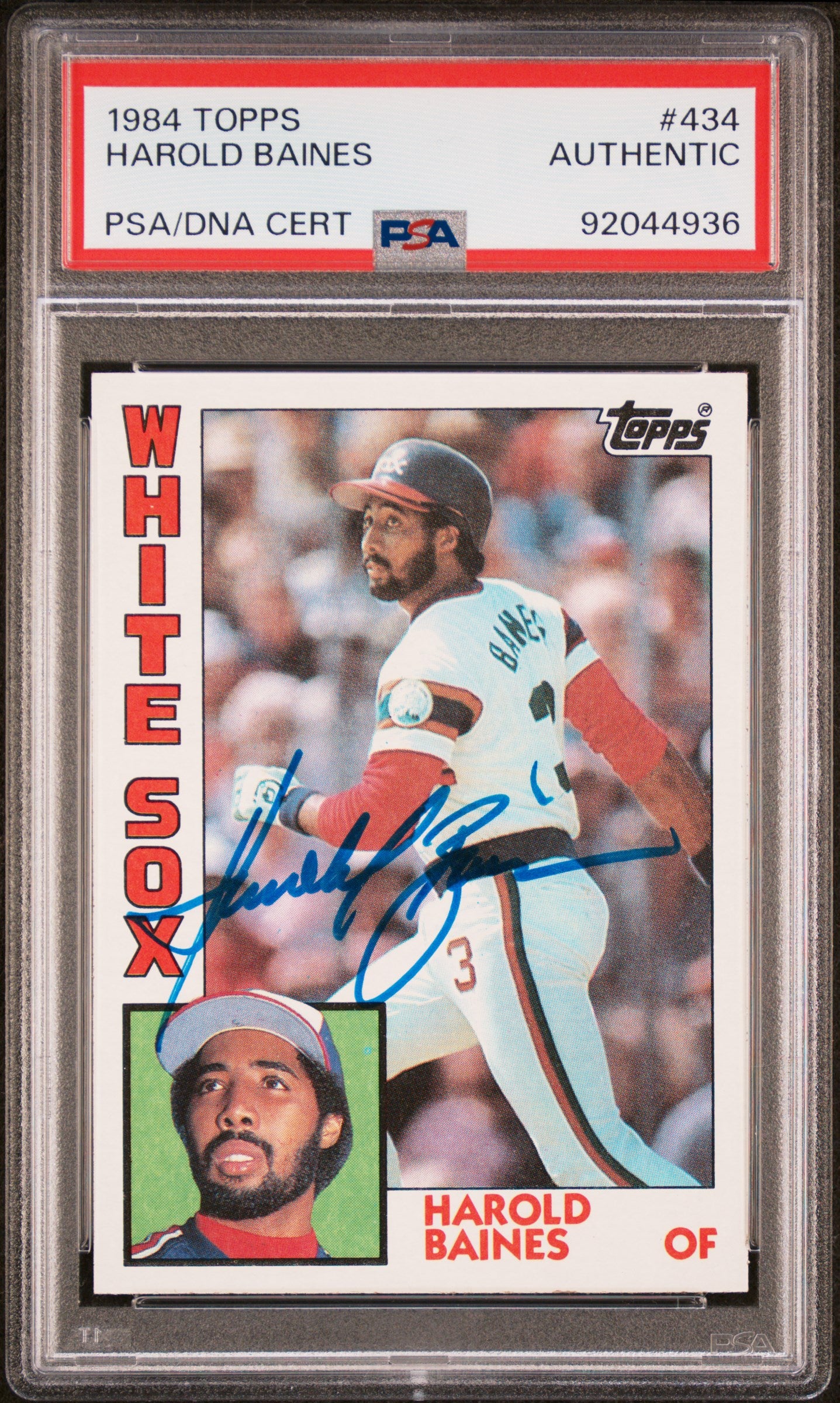 1984 Topps #434 Harold Baines PSA Authentic
