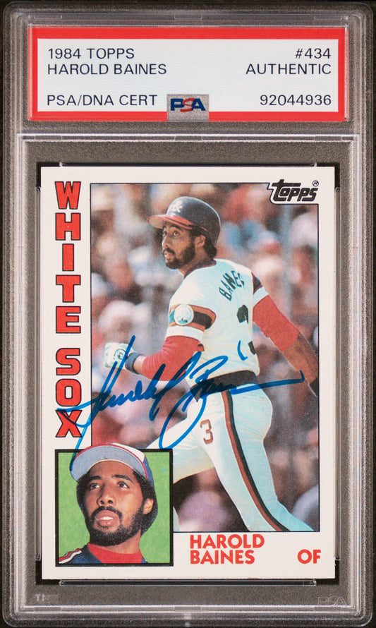 1984 Topps #434 Harold Baines PSA Authentic