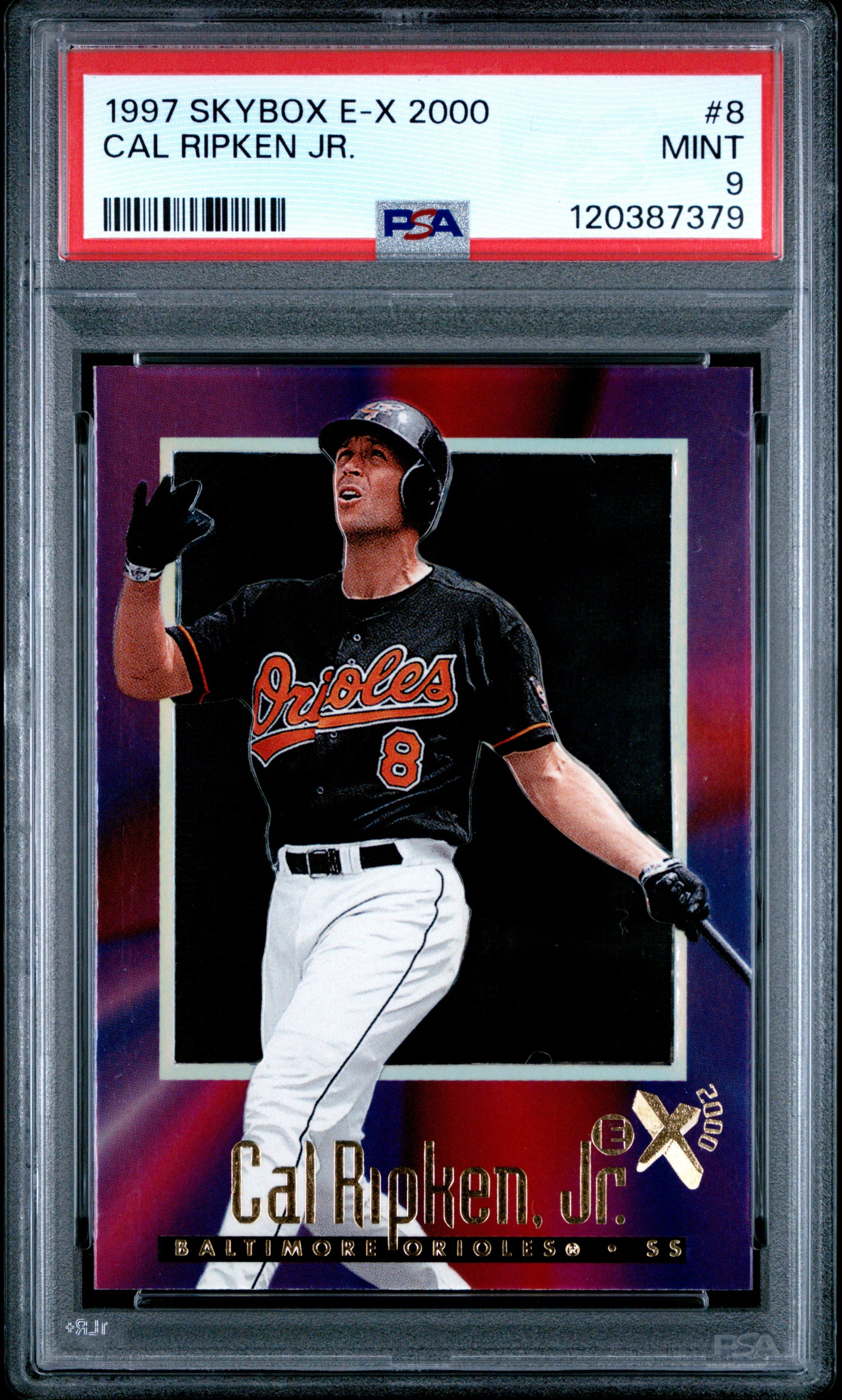 1997 Skybox E-X 2000 #8 Cal Ripken Jr. PSA 9