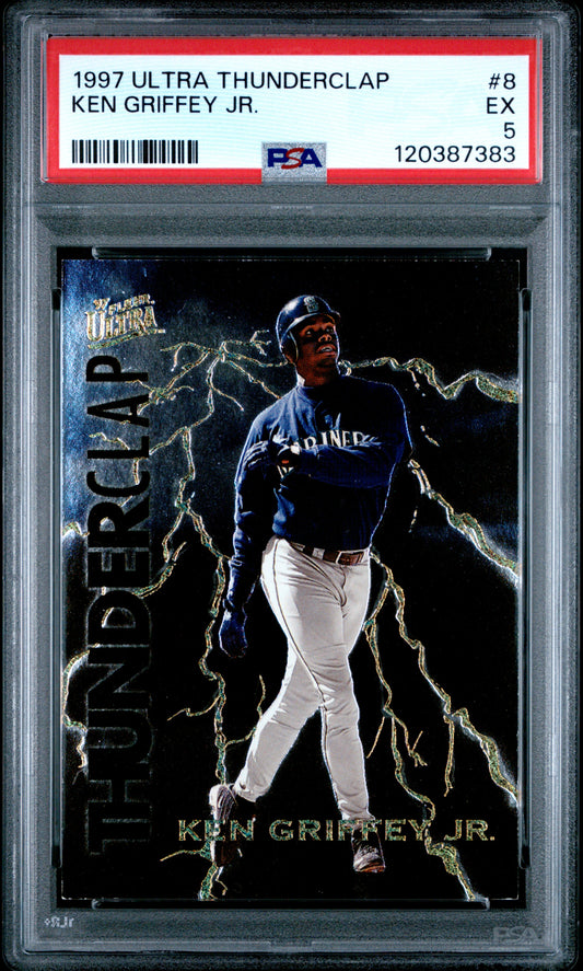 1997 Ultra Thunderclap #8 Ken Griffey Jr. PSA 5