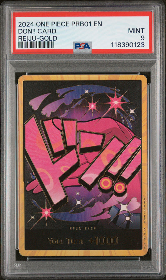 2024 One Piece Prb01-Premium Booster The Best- # Reiju-Gold Don!! Card PSA 9