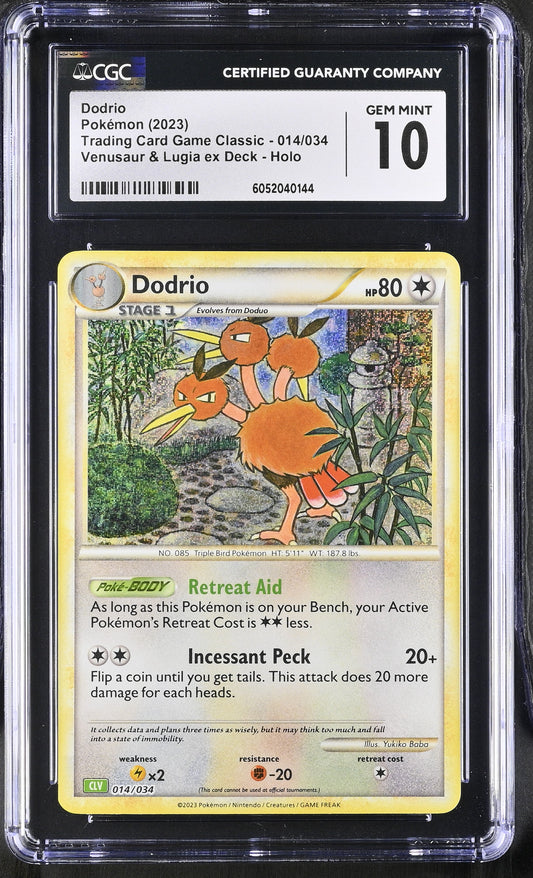 2023 Trading Card Game Classic #014/034 Dodrio CGC 10