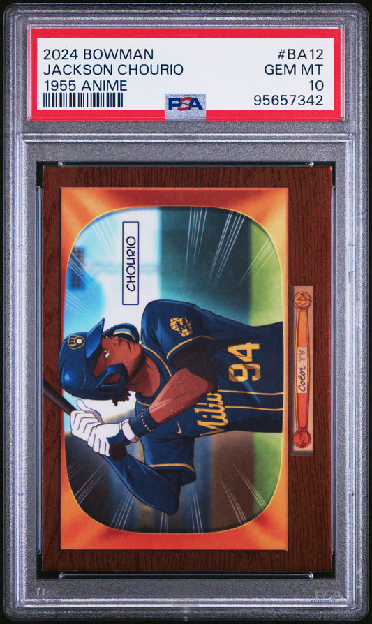 2024 Bowman 1955 Bowman Anime #BA12 Jackson Chourio PSA 10