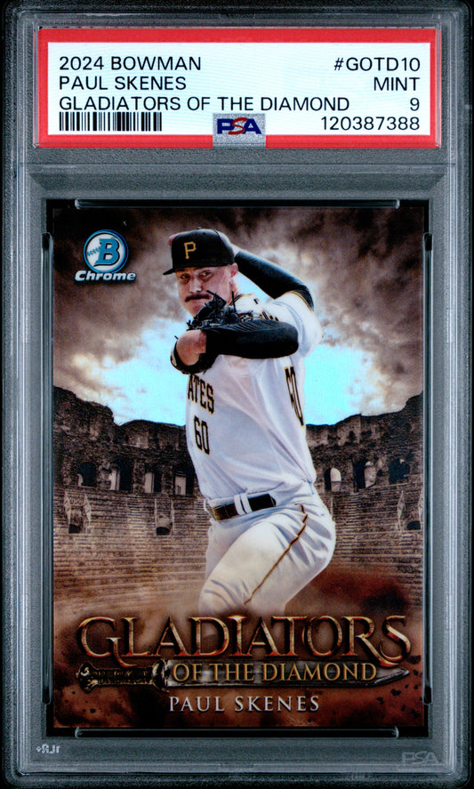 2024 Bowman Gladiators Of The Diamond #GOTD10 Paul Skenes PSA 9