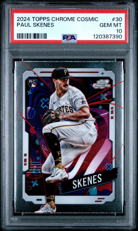 2024 Topps Chrome Cosmic #30 Paul Skenes PSA 10