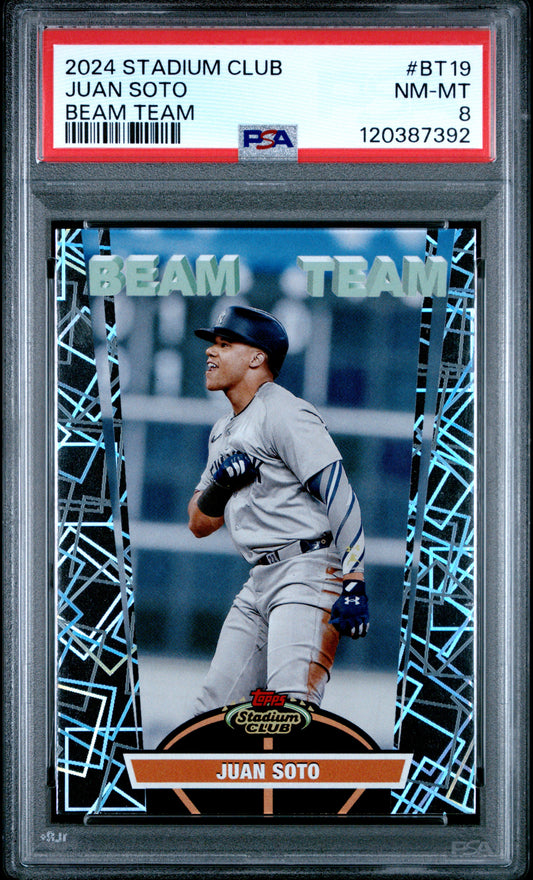2024 Topps Stadium Club Beam Team #BT19 Juan Soto PSA 8