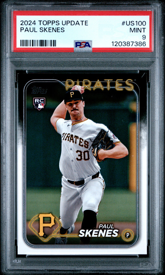 2024 Topps Update #US100 Paul Skenes RC PSA 9 (7286)