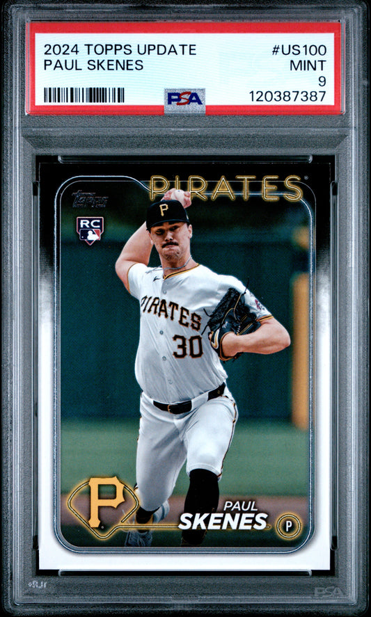2024 Topps Update #US100 Paul Skenes PSA 9 (7387)