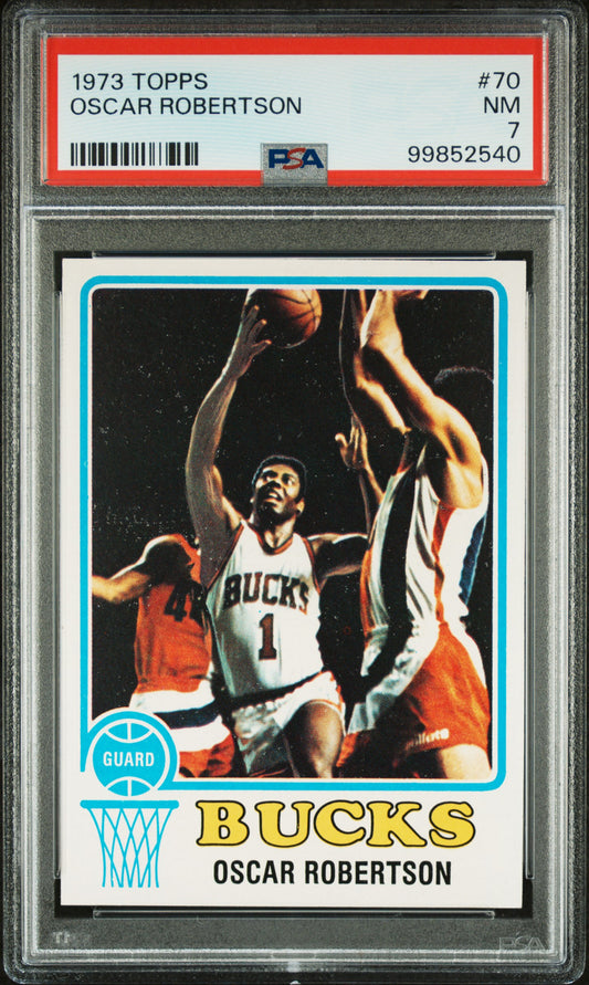 1973 Topps #70 Oscar Robertson PSA 7